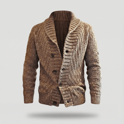 Sebastian | Vintage Lapel Knit Cardigan