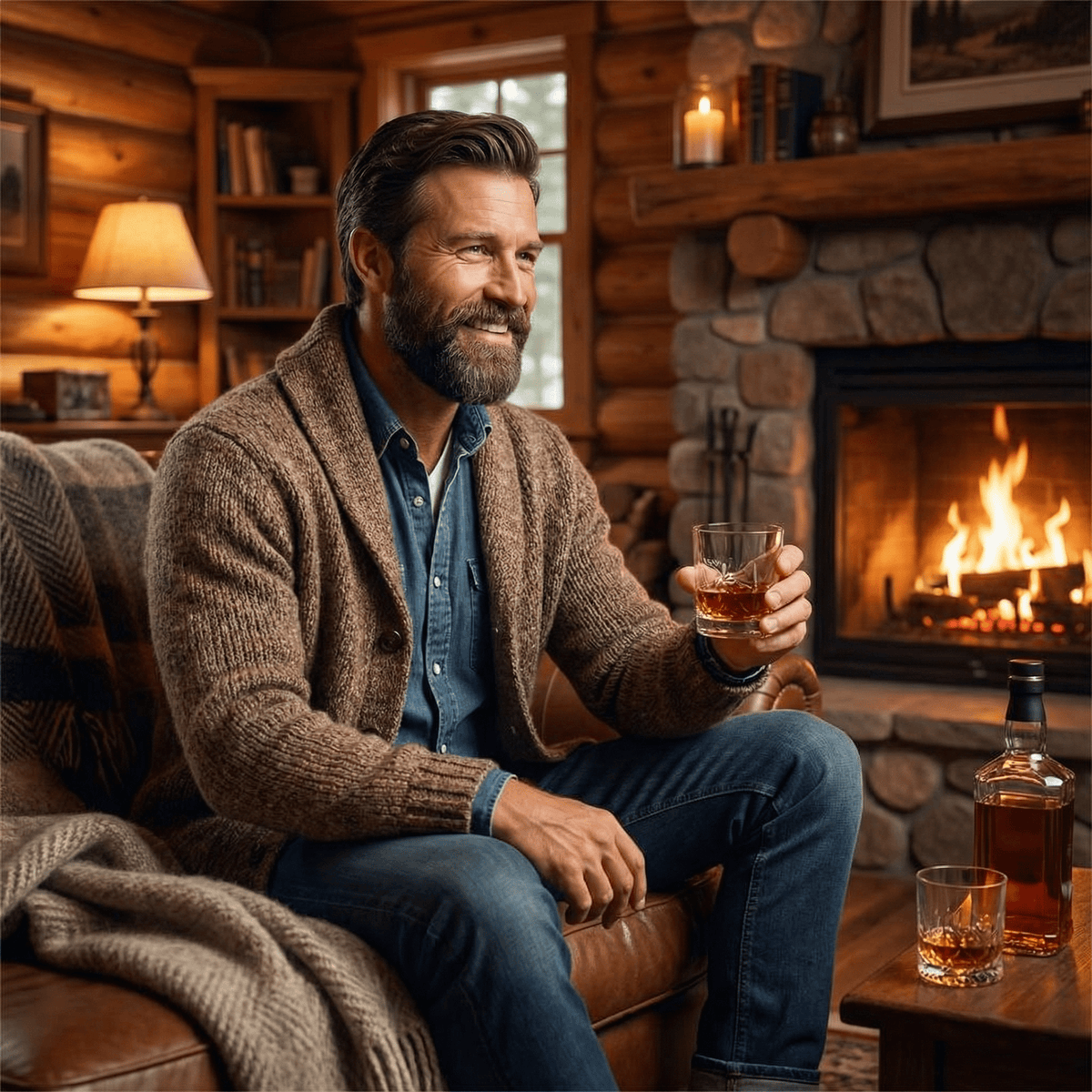Sebastian | Vintage Lapel Knit Cardigan