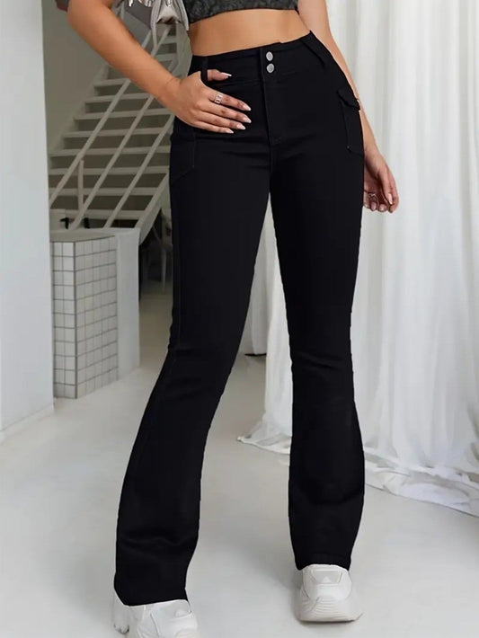 Simone | Flared Denim Pants