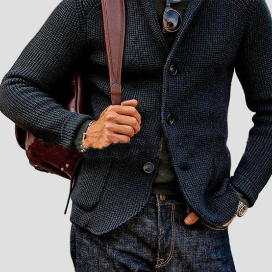 Thorne | Patch Pocket Knit Blazer Cardigan
