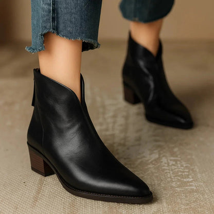 Viela | Premium Leather Ankle Boots