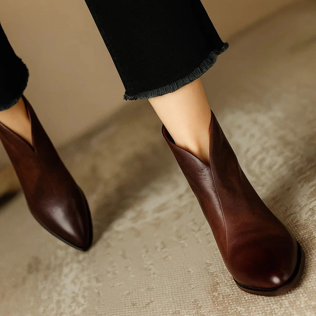 Viela | Premium Leather Ankle Boots