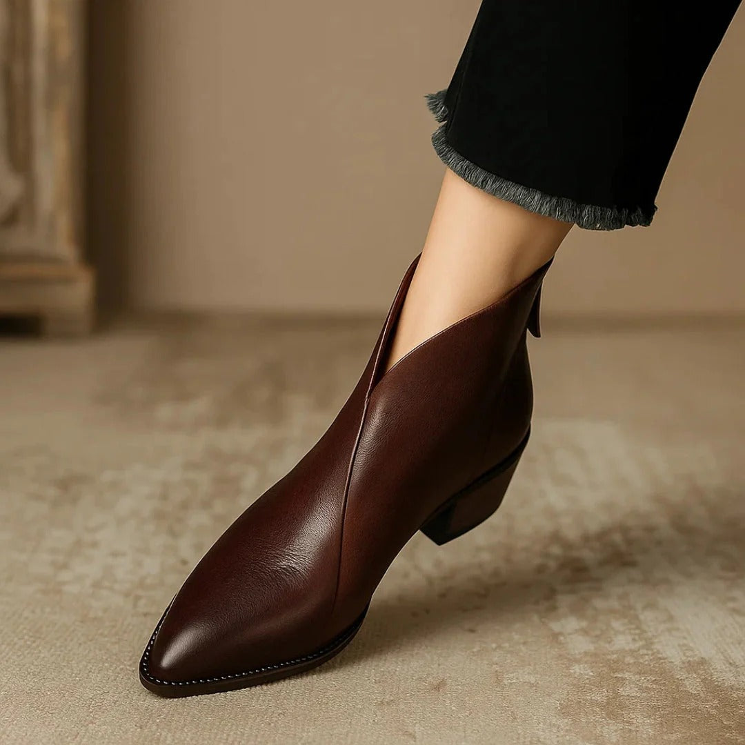Viela | Premium Leather Ankle Boots