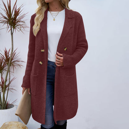 Zaheka | Casual Long Sleeve Mid Length Coat