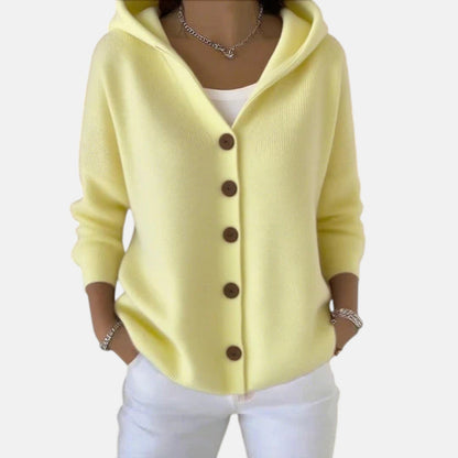 Zoé | Soft Hooded Knit Cardigan for Effortless Everyday Comfort