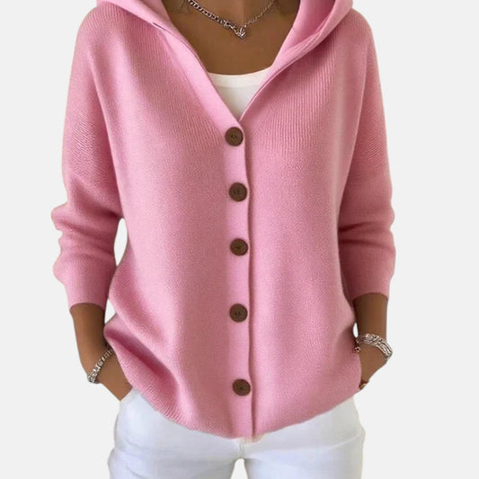 Zoé | Soft Hooded Knit Cardigan for Effortless Everyday Comfort