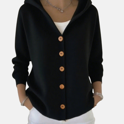 Zoé | Soft Hooded Knit Cardigan for Effortless Everyday Comfort
